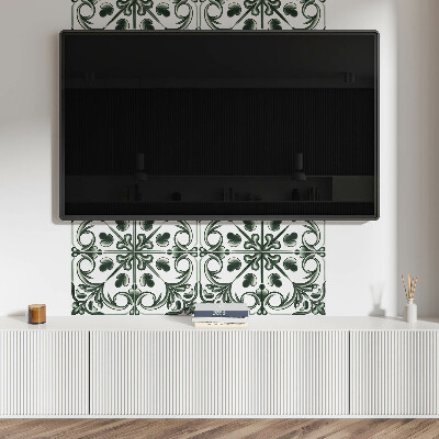 Rectangular decorative wall panel A plant pattern in the form of a tile