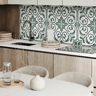 Rectangular wall panel Plant motifs with decorative details