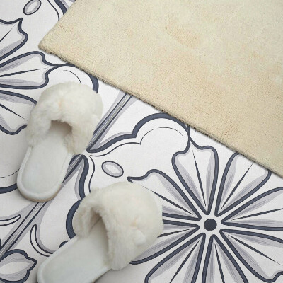 Rectangular decorative wall panel Floral motif on the tile