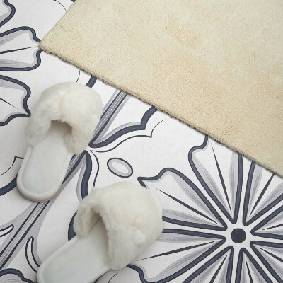 Rectangular decorative wall panel Floral motif on the tile