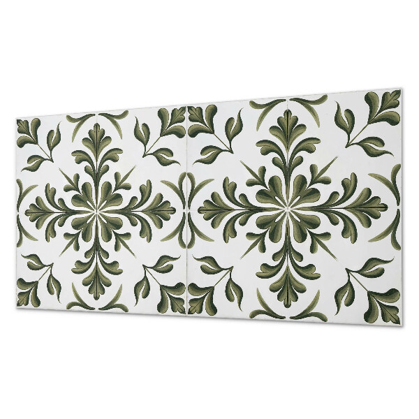 Rectangular wall panel Plant motif