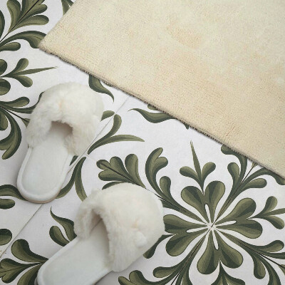 Rectangular wall panel Plant motif