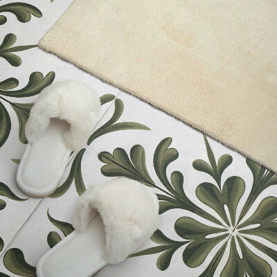 Rectangular wall panel Plant motif