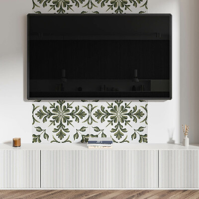 Rectangular wall panel Plant motif