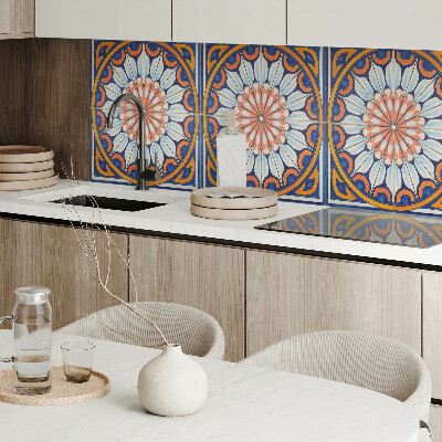 Rectangular bathroom wall panel Floral motif with subtle details