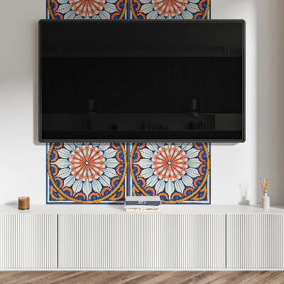 Rectangular bathroom wall panel Floral motif with subtle details
