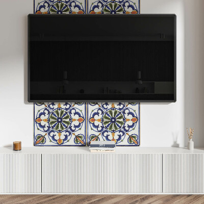 Rectangular decorative wall panel Plant ornaments in a classic style