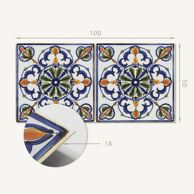 Rectangular decorative wall panel Plant ornaments in a classic style