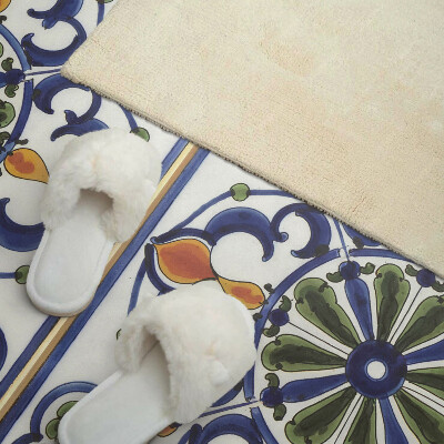 Rectangular decorative wall panel Plant ornaments in a classic style