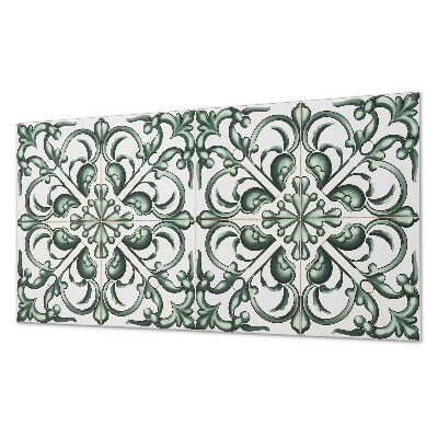 Rectangular decorative wall panel A plant motif in harmonious symmetry