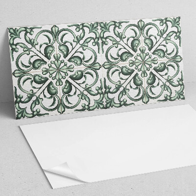 Rectangular decorative wall panel A plant motif in harmonious symmetry