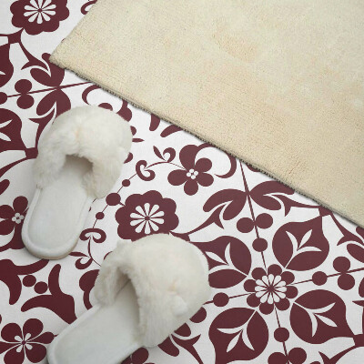 Rectangular bathroom wall panel Floral pattern with decorative details