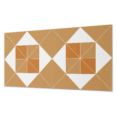 Rectangular bathroom wall panel Abstract geometry in colors