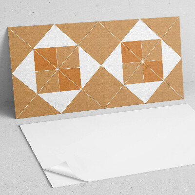 Rectangular bathroom wall panel Abstract geometry in colors