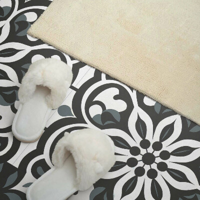 Rectangular decorative wall panel Floral motif with decorative elements
