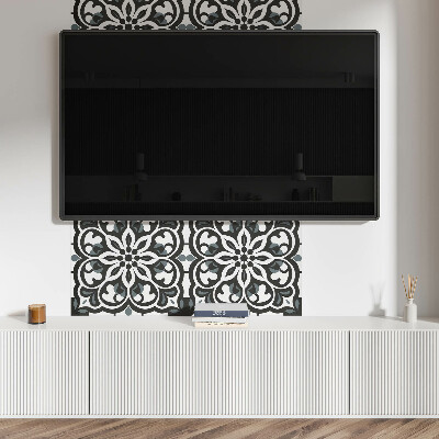 Rectangular decorative wall panel Floral motif with decorative elements