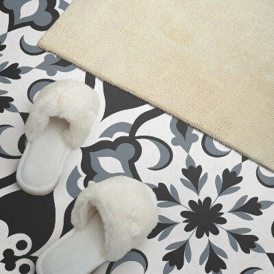Rectangular bathroom wall panel Floral motif with decorative details