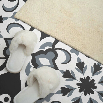 Rectangular bathroom wall panel Floral motif with decorative details
