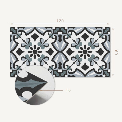 Rectangular decorative wall panel Elegant botanical motif