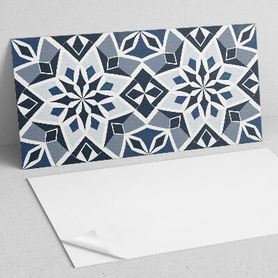 Rectangular wall panel Floral geometry in a modern style