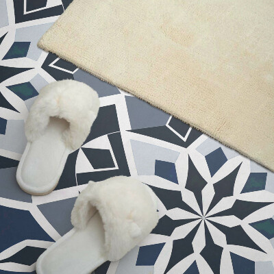 Rectangular wall panel Floral geometry in a modern style