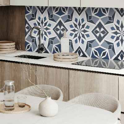 Rectangular wall panel Floral geometry in a modern style
