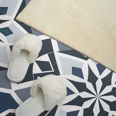 Rectangular wall panel Floral geometry in a modern style