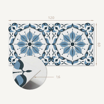 Rectangular decorative wall panel Floral motif with subtle details