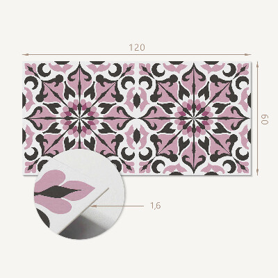 Rectangular wall panel Plant symmetry in an elegant style