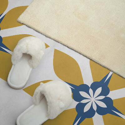 Rectangular bathroom wall panel Floral motif with leaves