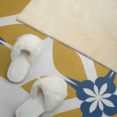 Rectangular bathroom wall panel Floral motif with leaves