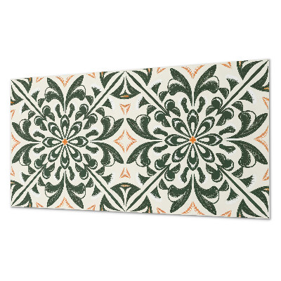 Rectangular decorative wall panel Floral motif with leaves
