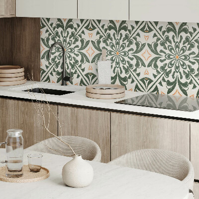 Rectangular decorative wall panel Floral motif with leaves