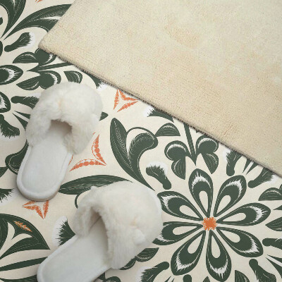 Rectangular decorative wall panel Floral motif with leaves