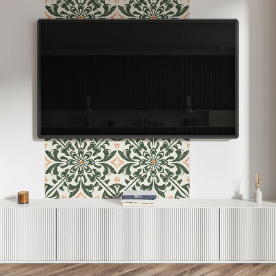 Rectangular decorative wall panel Floral motif with leaves