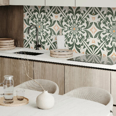 Rectangular decorative wall panel Floral motif with leaves