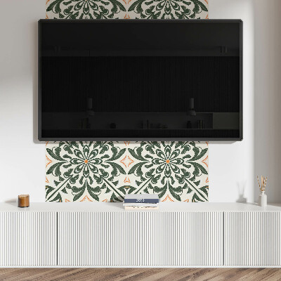 Rectangular decorative wall panel Floral motif with leaves