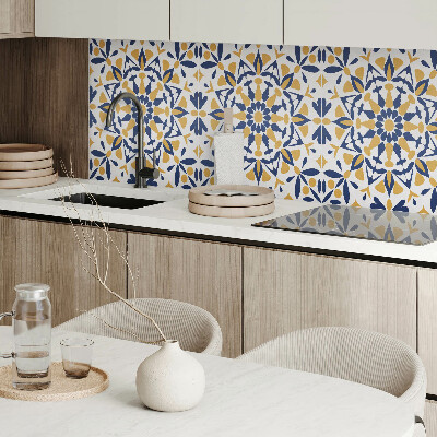 Rectangular wall panel Floral harmony in symmetry