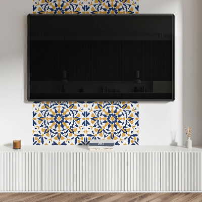 Rectangular wall panel Floral harmony in symmetry