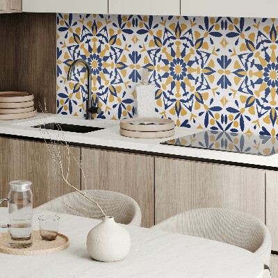 Rectangular wall panel Floral harmony in symmetry