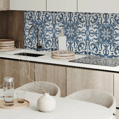 Rectangular bathroom wall panel Floral motifs with decorative details