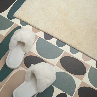Rectangular bathroom wall panel Oval shapes in an attractive form