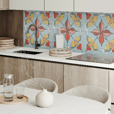 Rectangular wall panel Floral motif with subtle accents