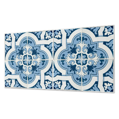Rectangular decorative wall panel Tiled ornaments in a classic style