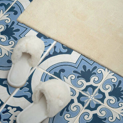 Rectangular decorative wall panel Tiled ornaments in a classic style