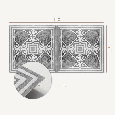 Rectangular wall panel Ornaments in harmonious symmetry