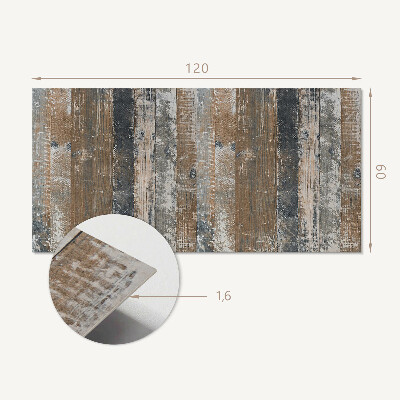 Rectangular wall panel Natural boards in a minimalist design