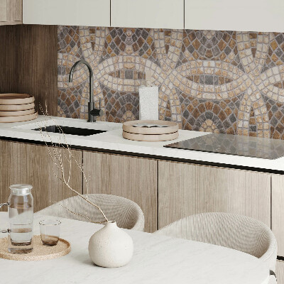 Rectangular wall panel Mosaic arrangement in weaves