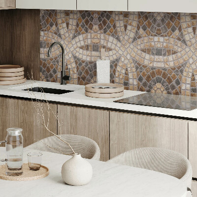 Rectangular wall panel Mosaic arrangement in weaves