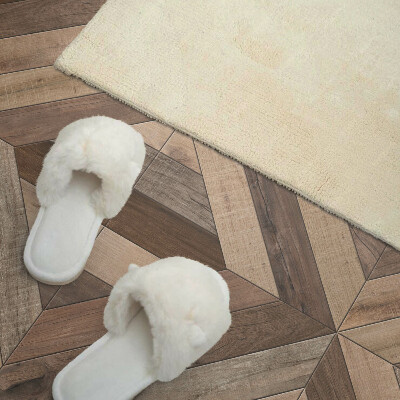 Rectangular wall panel Wooden panels in an abstract style